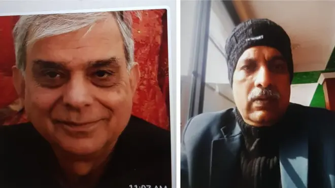 عزیز احمد (دائیں جانب) ڈاکٹر افتخار احمد (بائیں جانب)