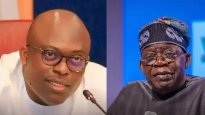 Aworan Gomina Fubara ati Aarẹ Tinubu