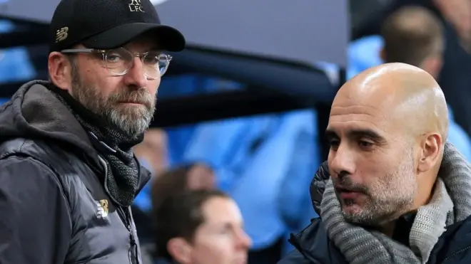 Jurgen Klopp and Pep Guardiola