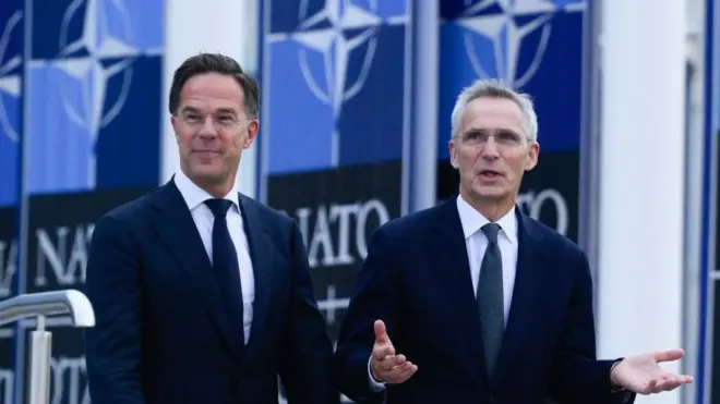 Марк Рютте и Йенс Столтенберг