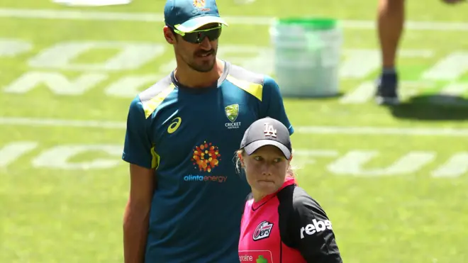 Mitchell Starc and Alyssa Healy