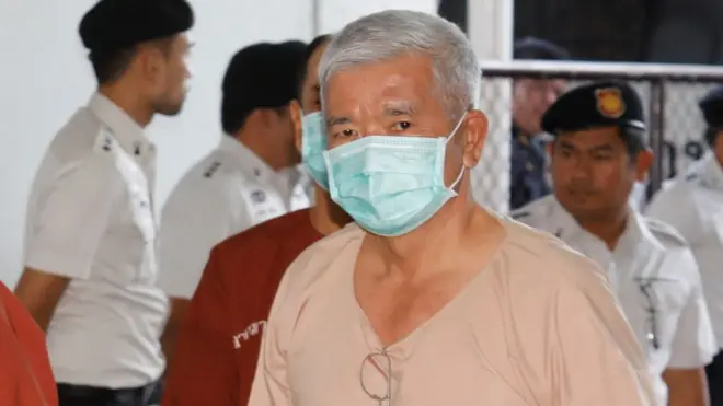 พล.ท.มนัส คงแป้น เดินทางมาฟังคำพิพากษาศาลอุทธรณ์ในคดีค้ามนุษย์โรฮิงญาวันนี้ (31 ต.ค. 2562)