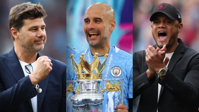 Mauricio Pochettino, Pep Guardiola and Vincent Kompany