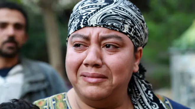 أقارب ضحايا حادث الكنيسة