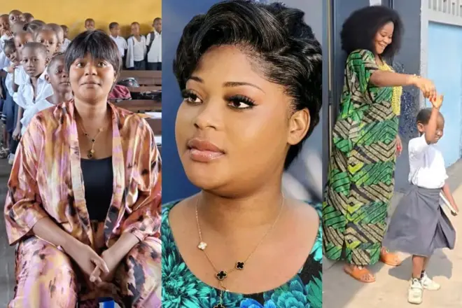 Bonette Élombe mu mashusho atandukanye yakuwe mu yo yashyize ku rubuga TikTok