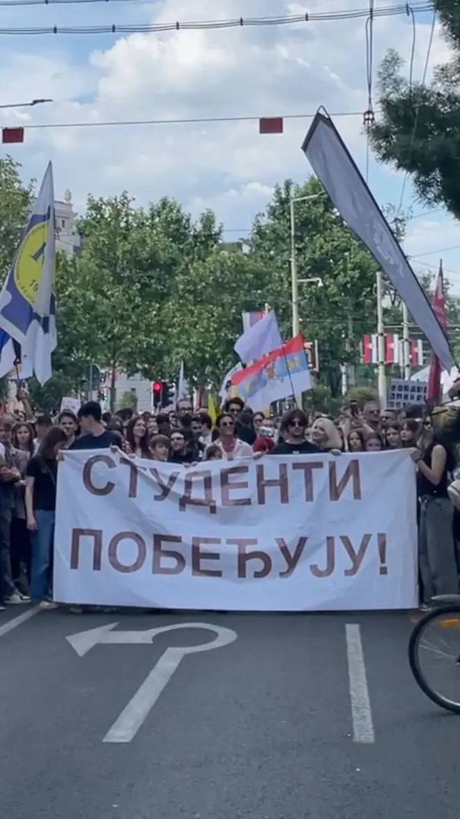 Studentski protest u Beogradu