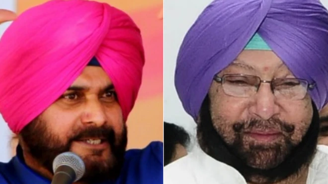 नवजोत सिंह सिद्धू और कैप्टन अमरिंदर सिंह