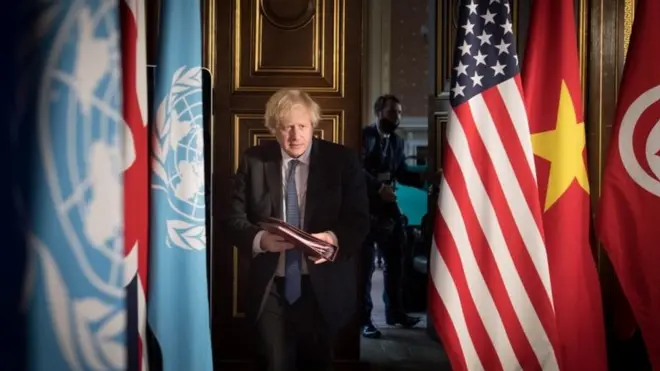 英國是聯合國安理會輪值主席國，首相鮑里斯·約翰遜主持了本次安理會對氣候變化與安全及和平的辯論會。