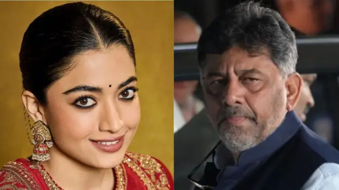 రష్మిక మందన్న, డీకే శిశకుమార్