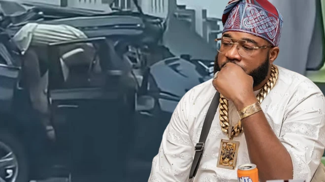 Sam Larry wọ buba, o si de fila
