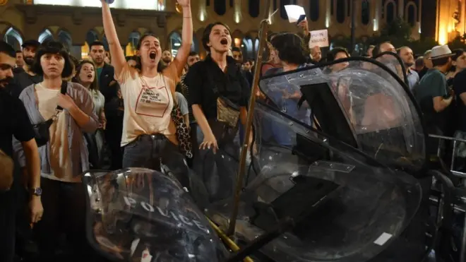 Tbilisidə etiraz aksiyası