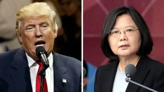 โดนัลด์ ทรัมป์ และ ไช่ อิง เหวิน