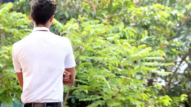 The 16-year-old boy has said the hug was congratulatory with no other motive behind it