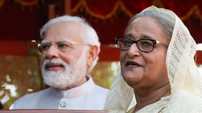শেখ হাসিনা ও নরেন্দ্র মোদী