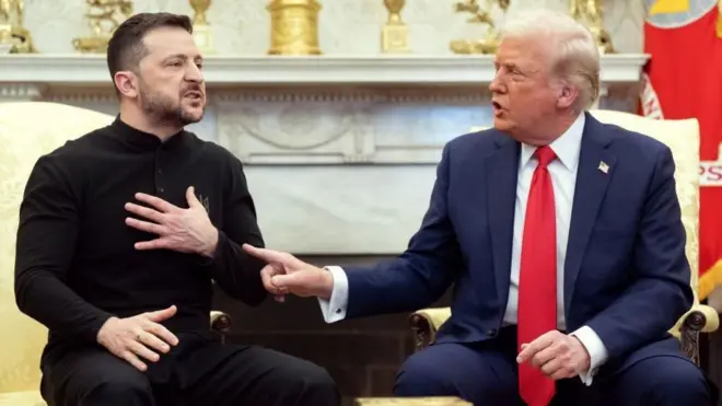 Trump na Zelensky