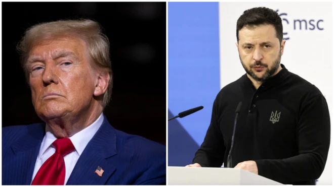 Дональд Трамп і Володимир Зеленський 