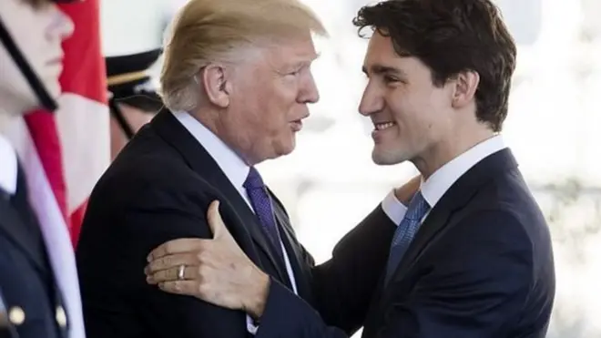 ظهر تناقض أمريكي كندي واضح حول سياسة التعامل مع اللاجئين في المؤتمر الصحفي المنعقد أثناء زيارة ترودو لواشنطن