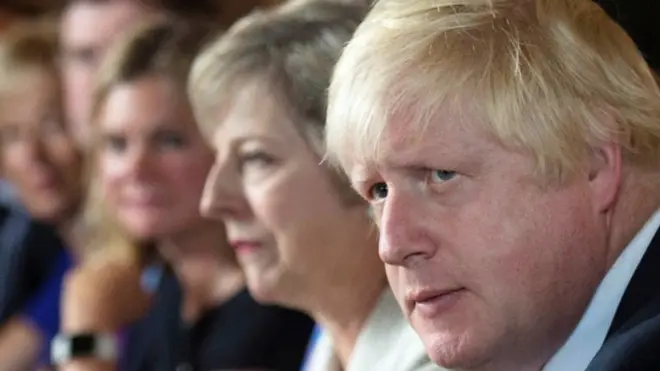 Тереза Мэй и Борис Джонсон