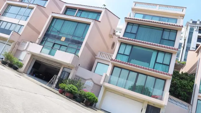 澳門竹灣豪園內傳聞金正男曾經居住的別墅（BBC中文圖片）