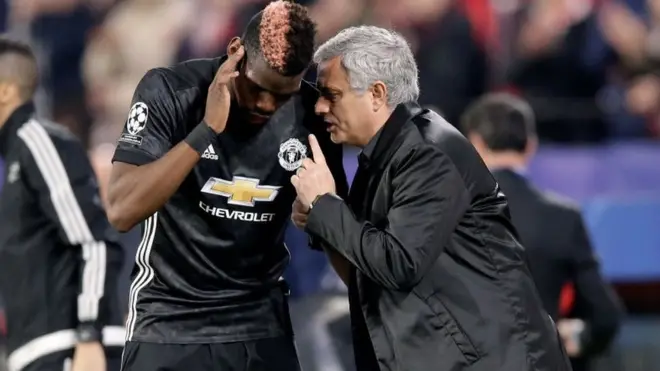 Pogba na Mourinho