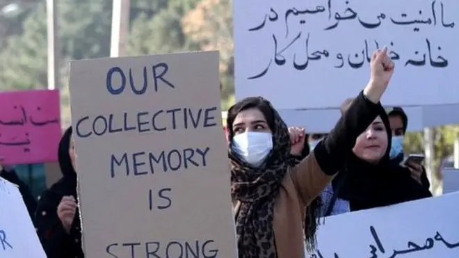 راهپیمایی اعتراضی زنان در هرات