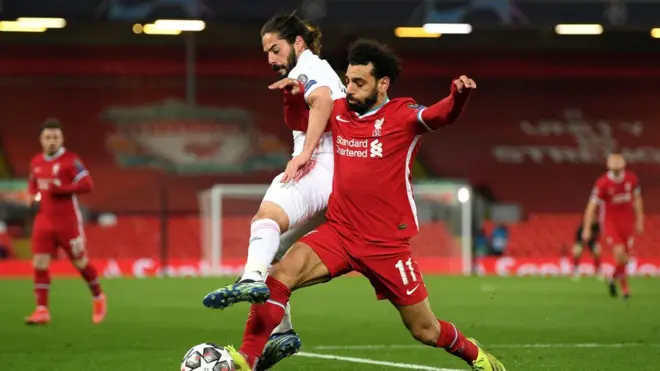 Real Madrid- Liverpool maçından bir kare