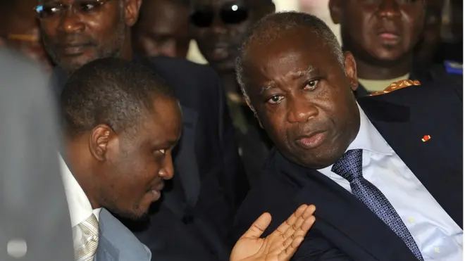 L'ex-président Laurent Gbagbo et le premier ministre Guillaume Soro