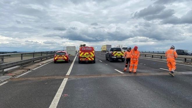 M62 Ouse Bridge to close as repair work continues BBC News