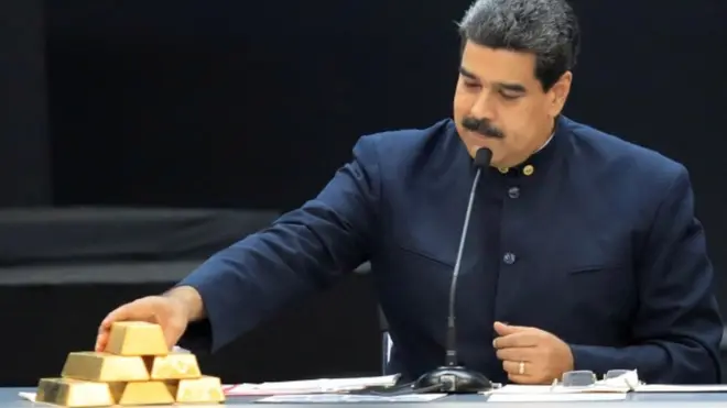 El gobiernobwin 10 €Nicolás Maduro ha hecho del oro su prioridad ante la caída del petróleo.