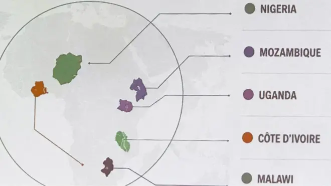 Lors d'une présentation du Département d'État américaine dans le cadre d'une conférence internationale à Rio de Janeiro, un écran a affiché une carte de l'Afrique établie par le gouvernement américain sur laquelle certains pays étaient mal libellés.