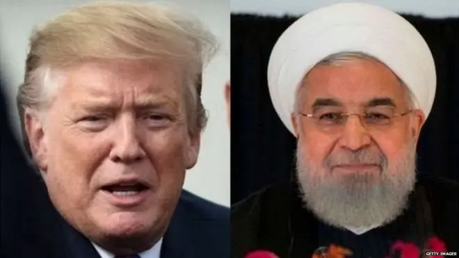 ડોનાલ્ડ ટ્રમ્પ અને ઈરાનના રાષ્ટ્રપતિ હસન રૂહાની
