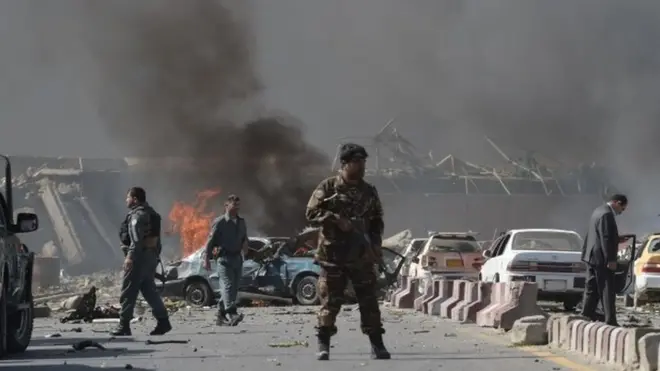 Site of Afghan blast, 31 May