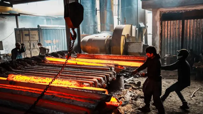 کارگران در شهر چین در کابل