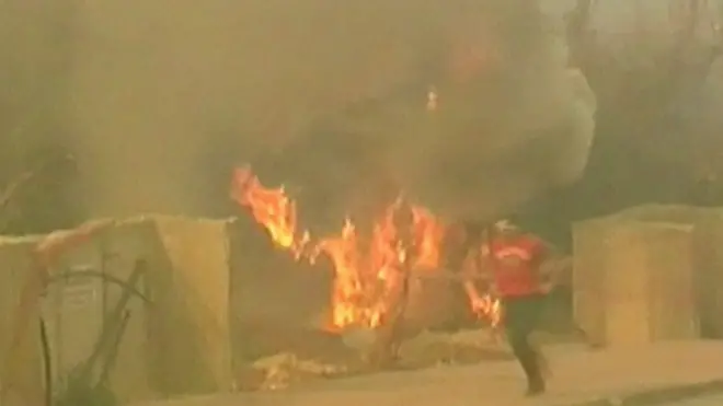 الحرائق في إسرائيل