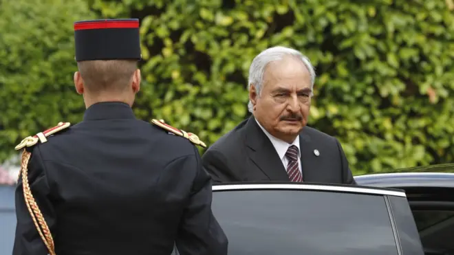 Le maréchal Khalifa Haftar commandant en chef de l'Armée nationale libyenne