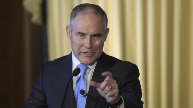 美国新任环境保护局局长斯科特·普鲁伊特的说法与主流科学相悖