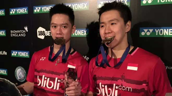 Kevin/Marcus baru pertama ke final All England dan langsung juara.