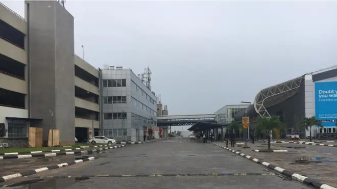 Local wing of Murtala Muhammed International Airport inside Lagos