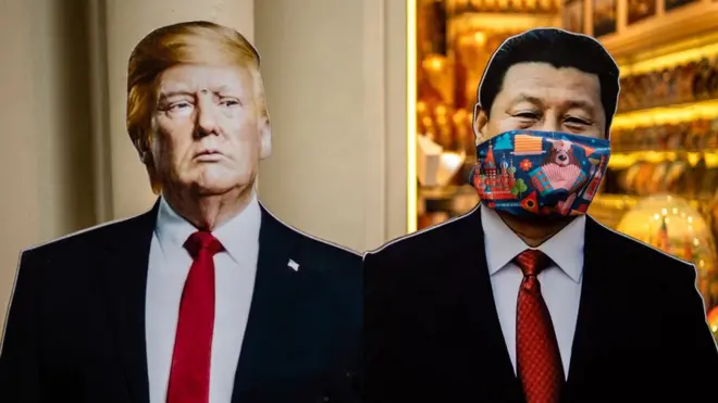 अमरीकी राष्ट्रपति डोनाल्ड ट्रंप और चीनी राष्ट्रपति शी जिनपिंग