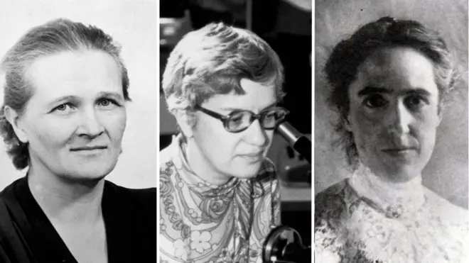 Cecilia Payne-Gaposchkin, Vera Rubin et Henrietta Swan Leavitt.