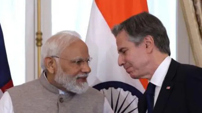 मोदी और एंटनी ब्लिंकन