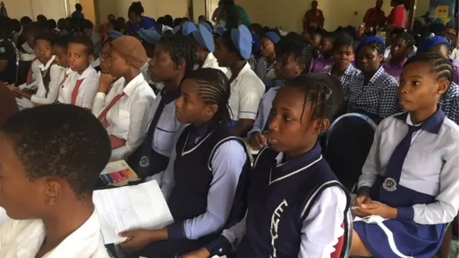 Female students for conference