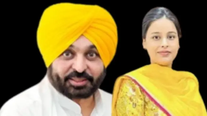 భగవంత్ మాన్, గురుప్రీత్ కౌర్‌