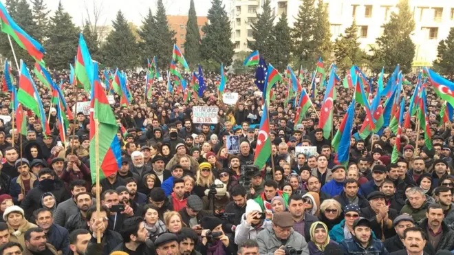 Nümayiş 19 yanvar mitinqi