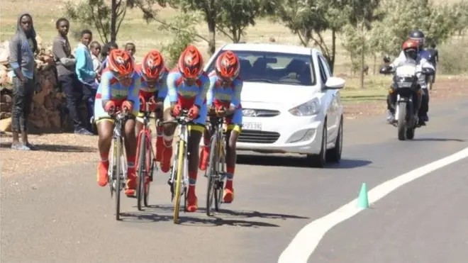 ትማሊ ናይ ጋንታ ናይ ግዜ ቅድድም ዝተወዳደት ሃገራዊት ጋንታ ደቂ ኣንስትዮ ኤርትራ