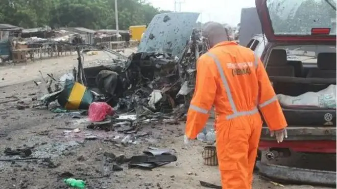 Eeyan kan ni ibudo ibi ti ibugbamu ti waye.