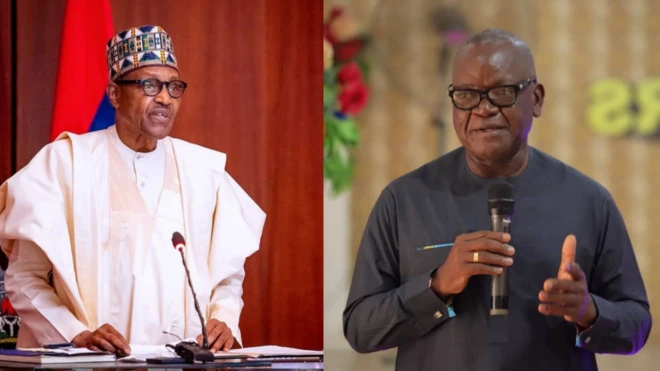 President Muhammadu Buhari and Govnor Samuel Ortom