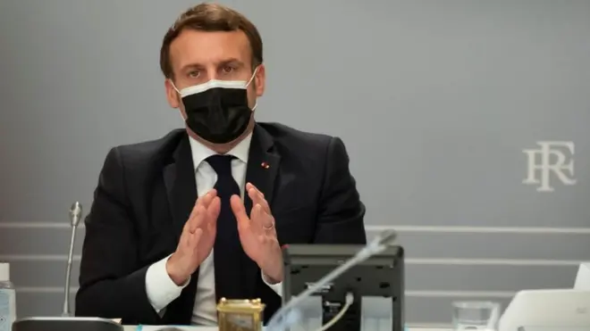 President Macron earlier expressed scepticism of the vaccine's effectiveness among older people
