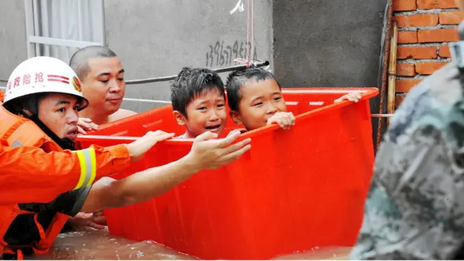 Many people were evacuated from their homes