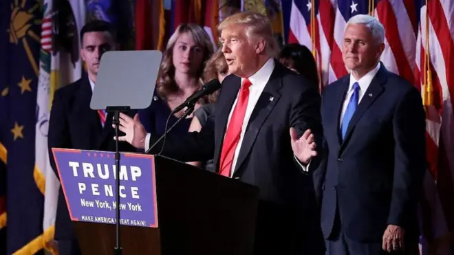 Ông Donald Trump đọc diễn văn mừng chiến thắng